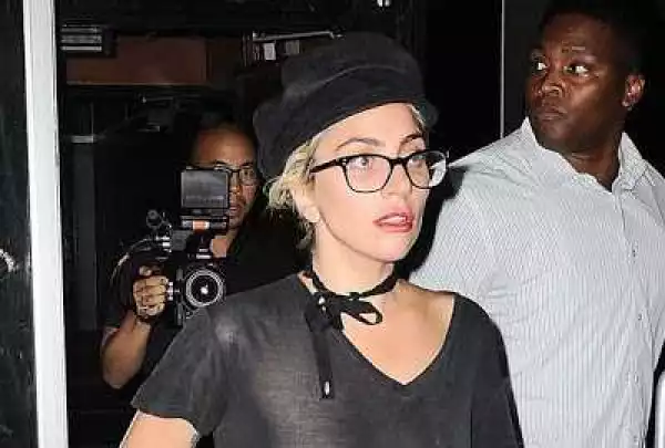 Photos: Lady Gaga Puts Her Fallen Oranges On Display As She Steps Out In See-Through Top To Studio